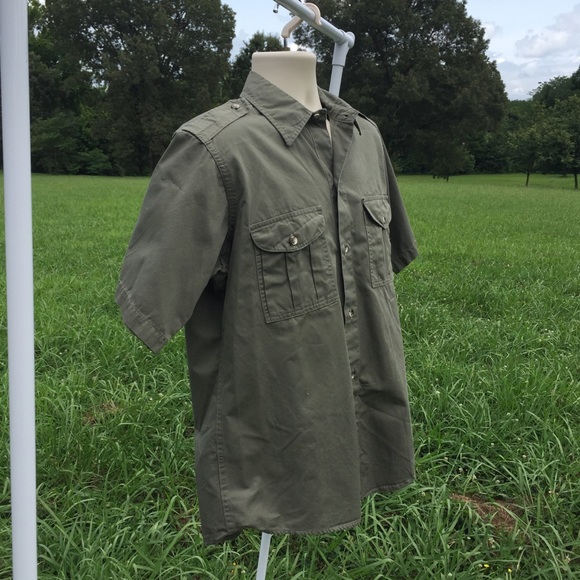 Vintage C.C. Filson Hunting Safari Shirt Sz 44 - Picture 2 of 8